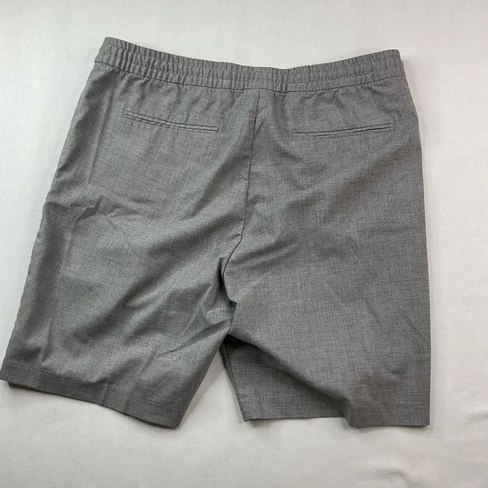 HM Shorts Mens Sz L Regular Fit Elastic Waist Drawstring Grey Heathered